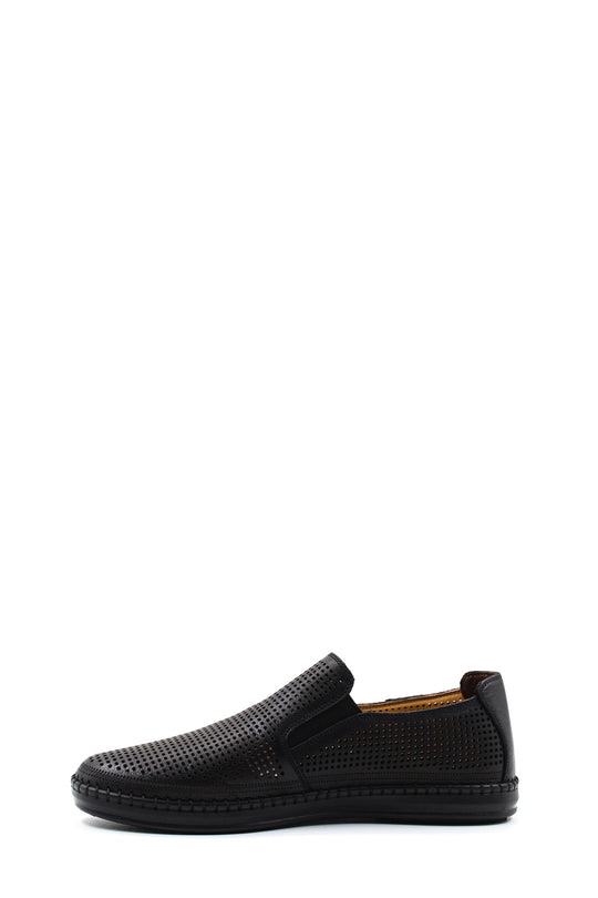 Mocassini neri traforati slip-on-Wessi