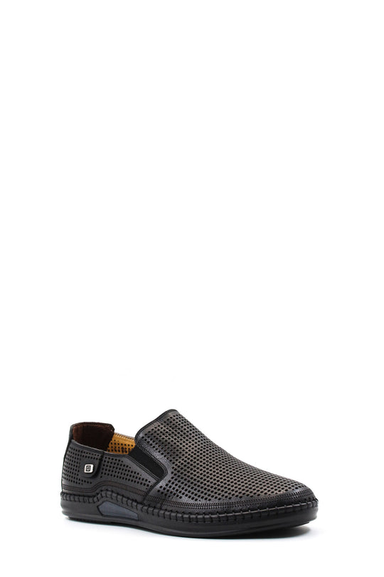 Mocassini neri traforati slip-on-Wessi