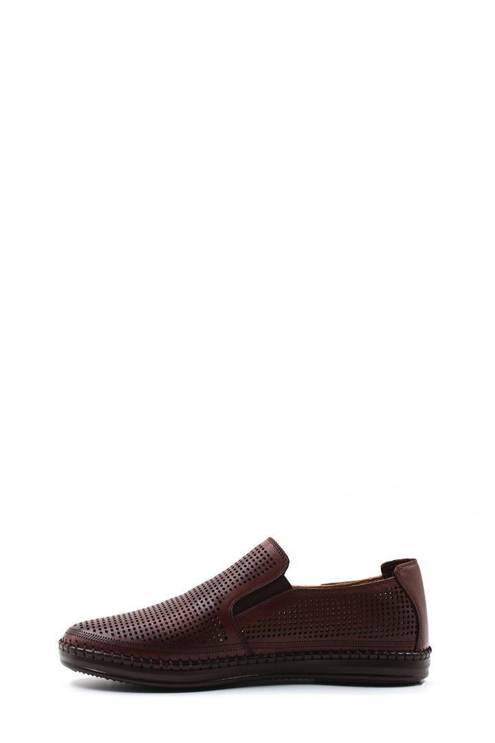 Mocassins en cuir perforé marron Wessi
