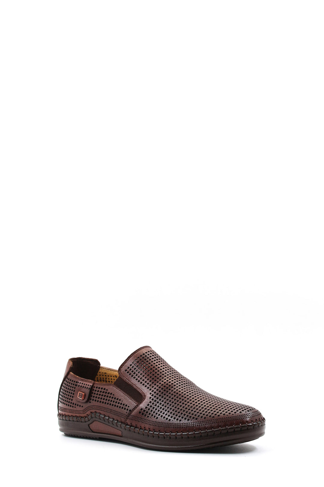 Mocassins en cuir perforé marron Wessi