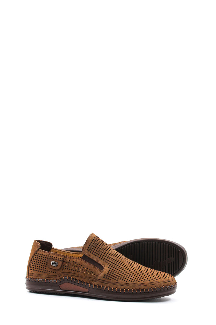 Mocassini slip-on perforati marroni-Wessi