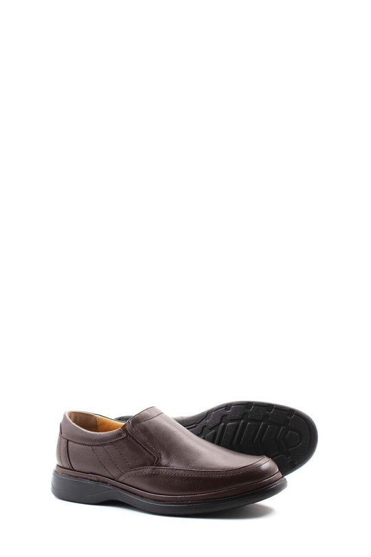 Mocassini slip-on in pelle marrone-Wessi
