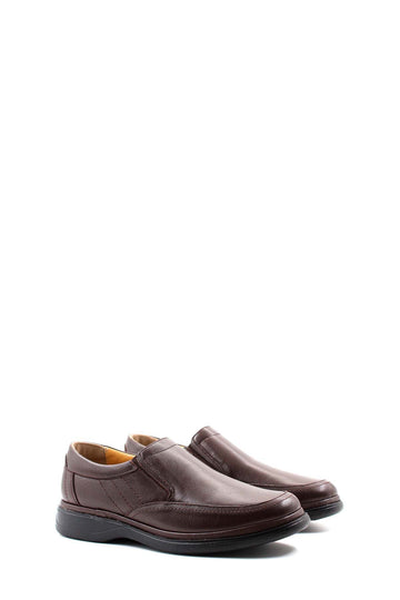 Mocassini slip-on in pelle marrone-Wessi