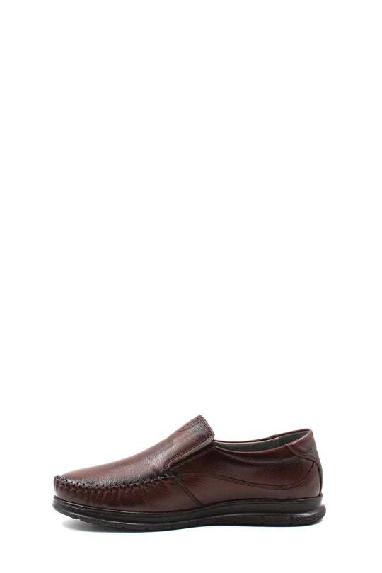 Mocassini in pelle marrone slip-on-Wessi