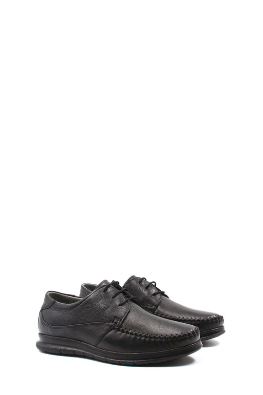 Черные кожаные мокасины на шнуровке-Wessi