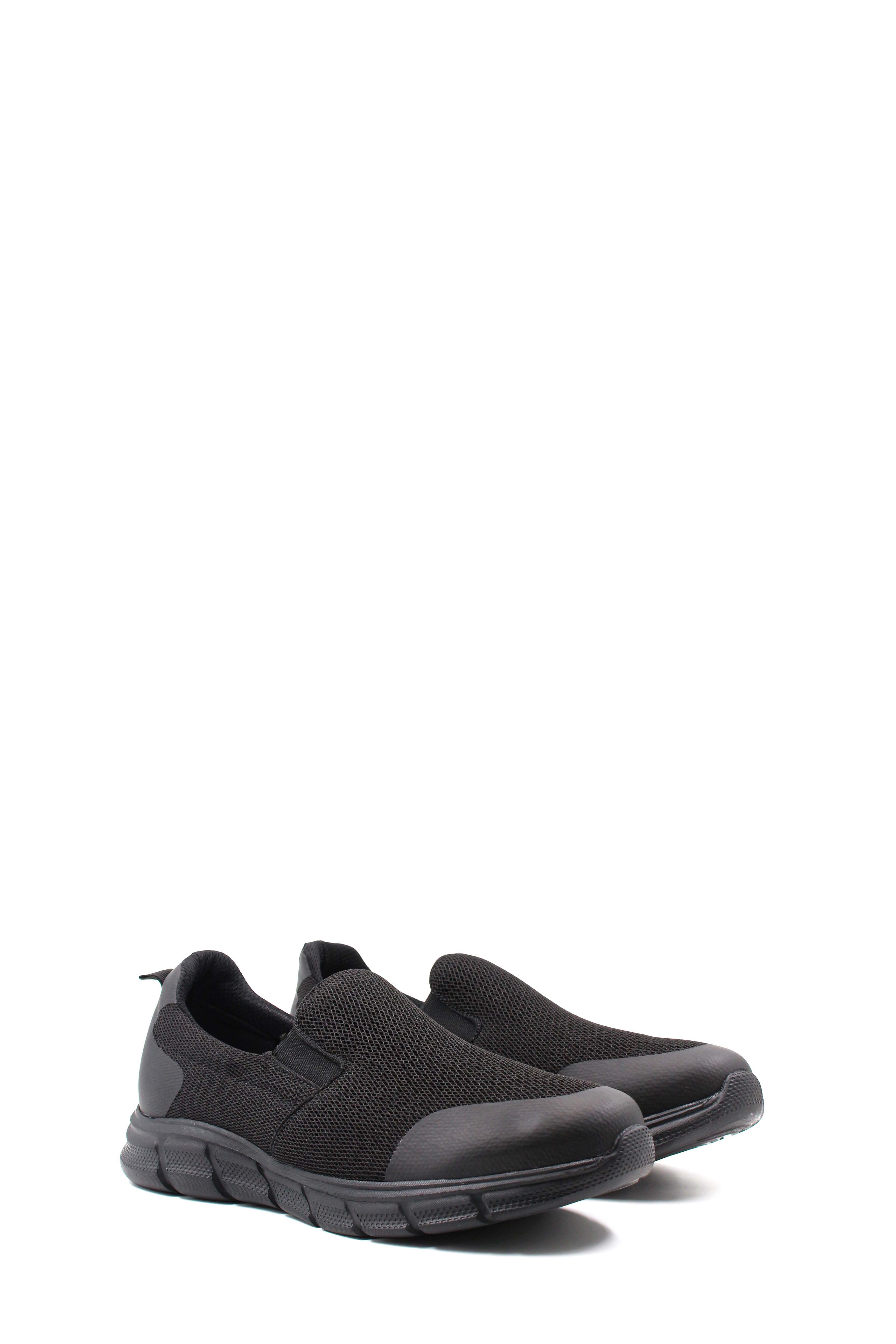 Scarpe da ginnastica slip on in mesh nere da uomo Leggere e traspira Wessi