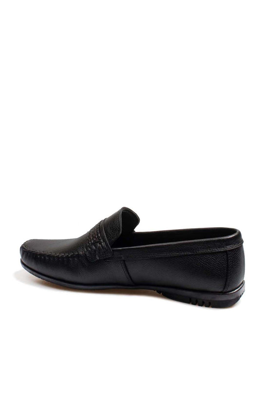 Mocassini in pelle nera da uomo - Wessi