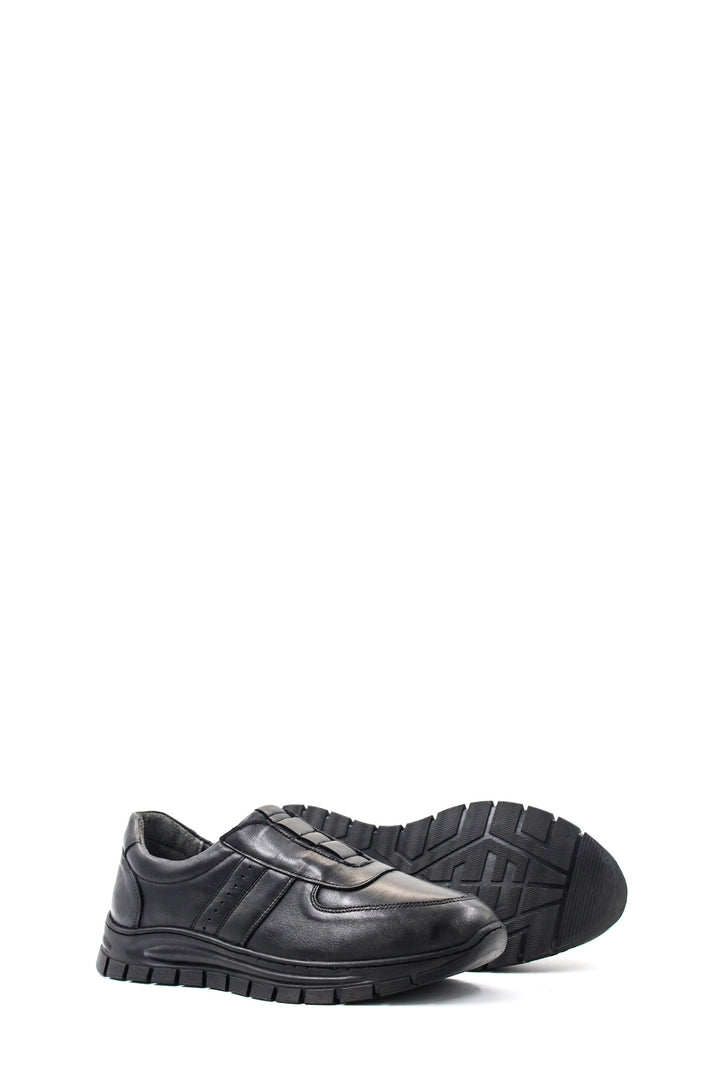 Black Slip-On Comfort Shoes-Wessi