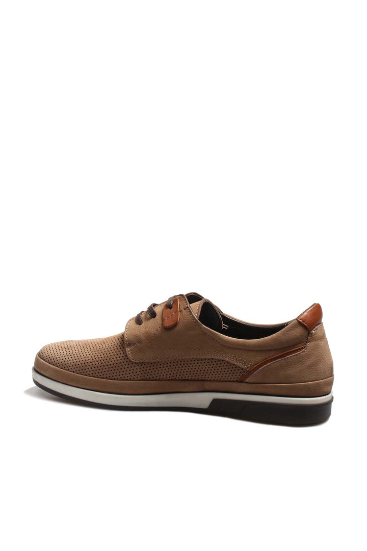 Scarpe casual in pelle scamosciata traforata color cuoio Wessi