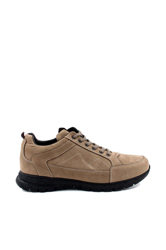 Sneakers da trail in pelle scamosciata beige-Wessi