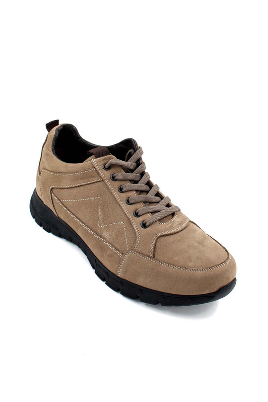 Sneakers da trail in pelle scamosciata beige-Wessi
