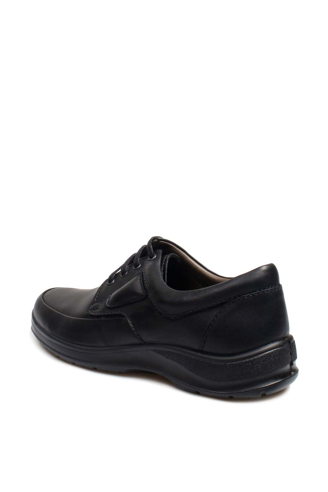 Men's Black Lace-Up Shoes with Cushioned Sole - Wessi