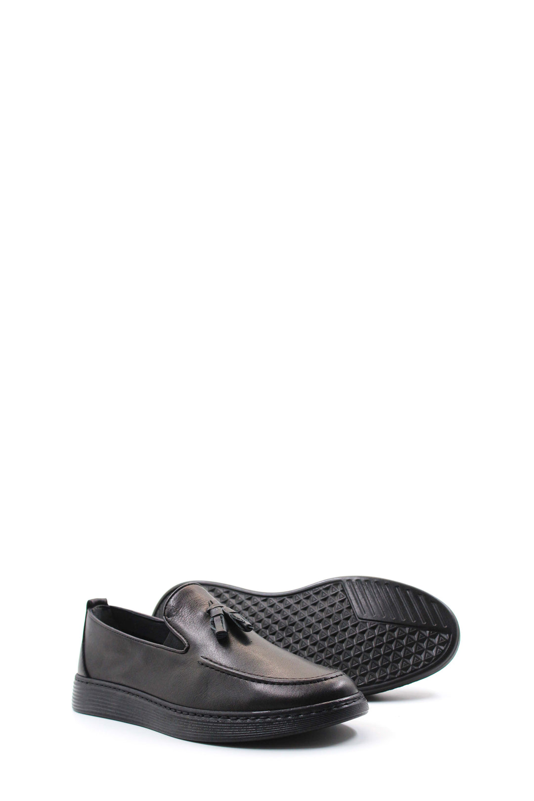 Black Tassel Slip-Ons-Wessi