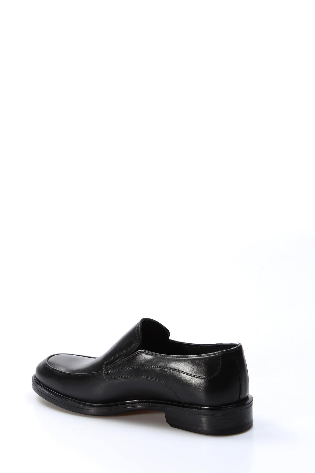 Men's Black Leather Loafers with Cushioned Insole and Sleek Design - Wessi