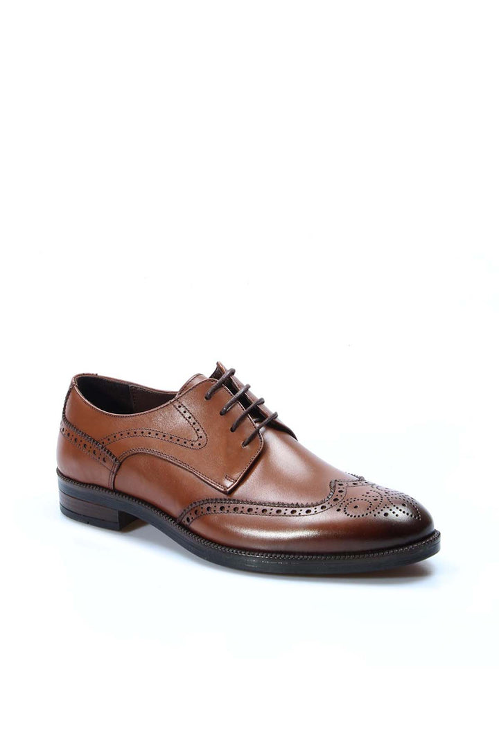 Brown Brogue Leather Oxford Wessi