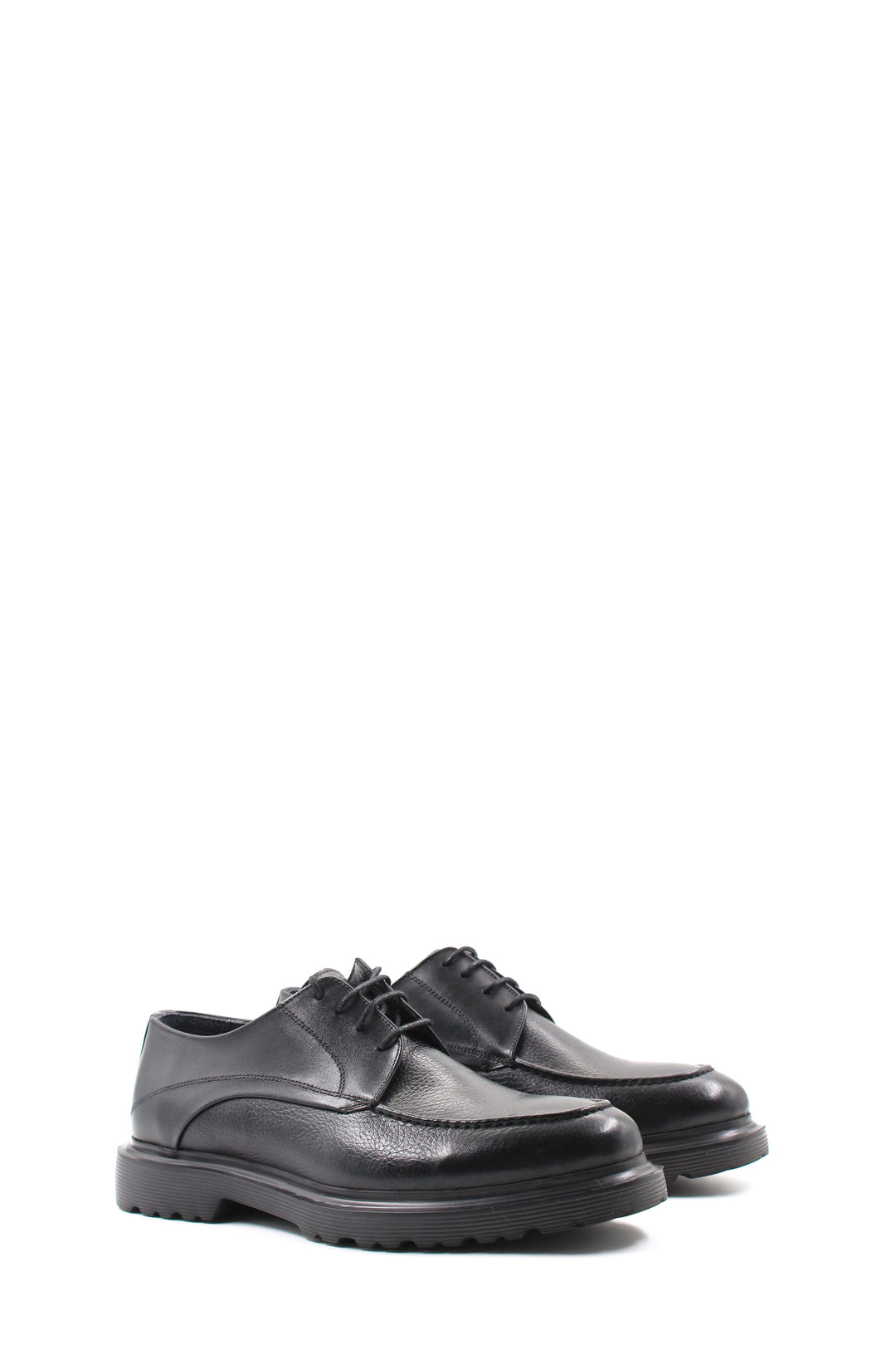 Chaussures Derby noires à semelle épaisse - Wessi
