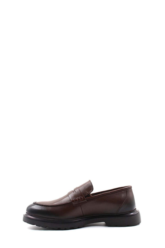 Mocassins épais en cuir marron Wessi