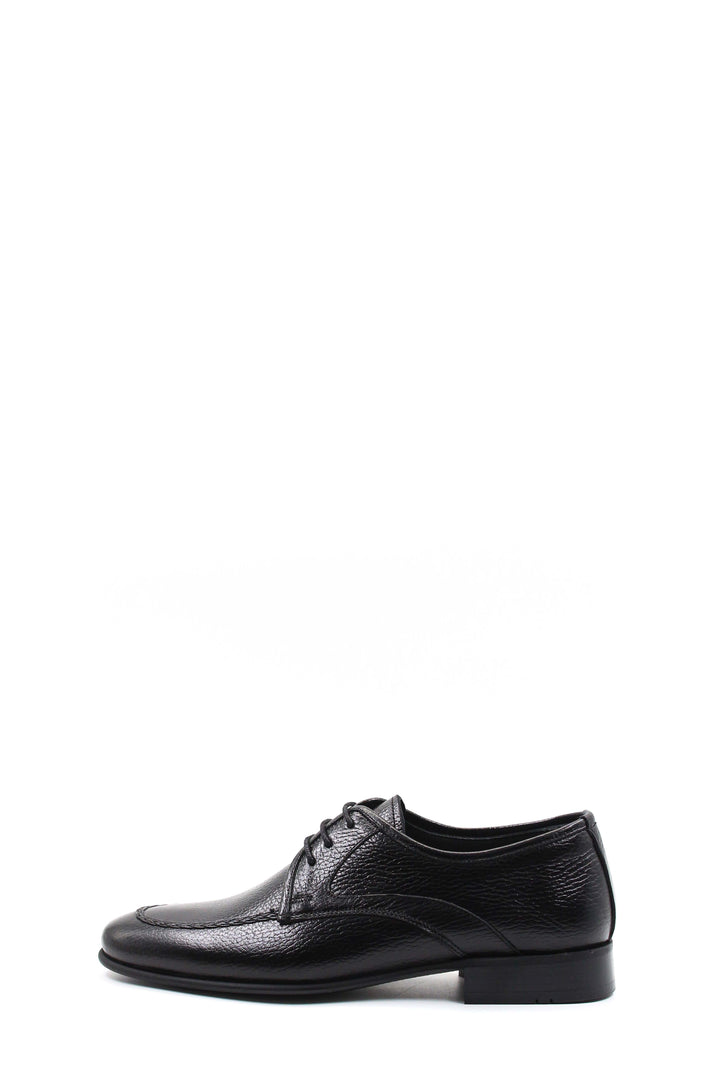 Scarpe derby stringate da uomo in pelle testurizzata nera con design elegante - Wessi