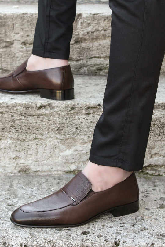 Men's Brown Leather Penny Loafers-Wessi Wessi - Discover Diversity Men's Brown Leather Penny Loafers-Wessi Wessi - Discover Diversity