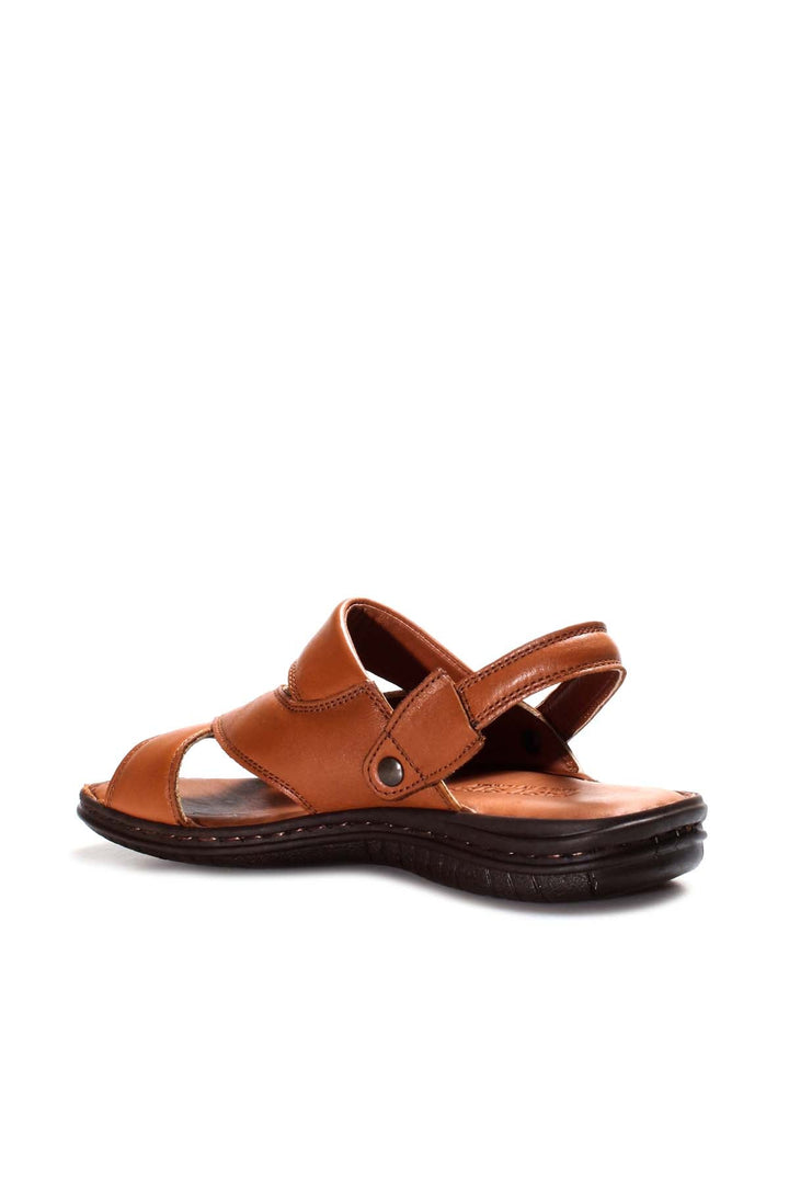 Men's Brown Leather Sandals - Wessi
