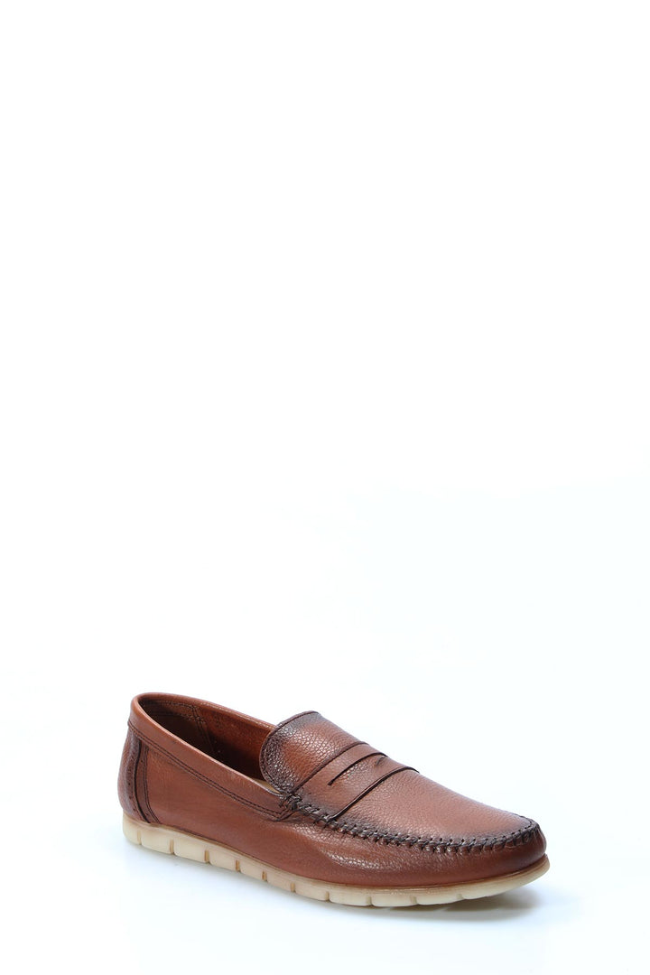 Mocassins Homme en Cuir Marron à Semelle Légère - Wessi