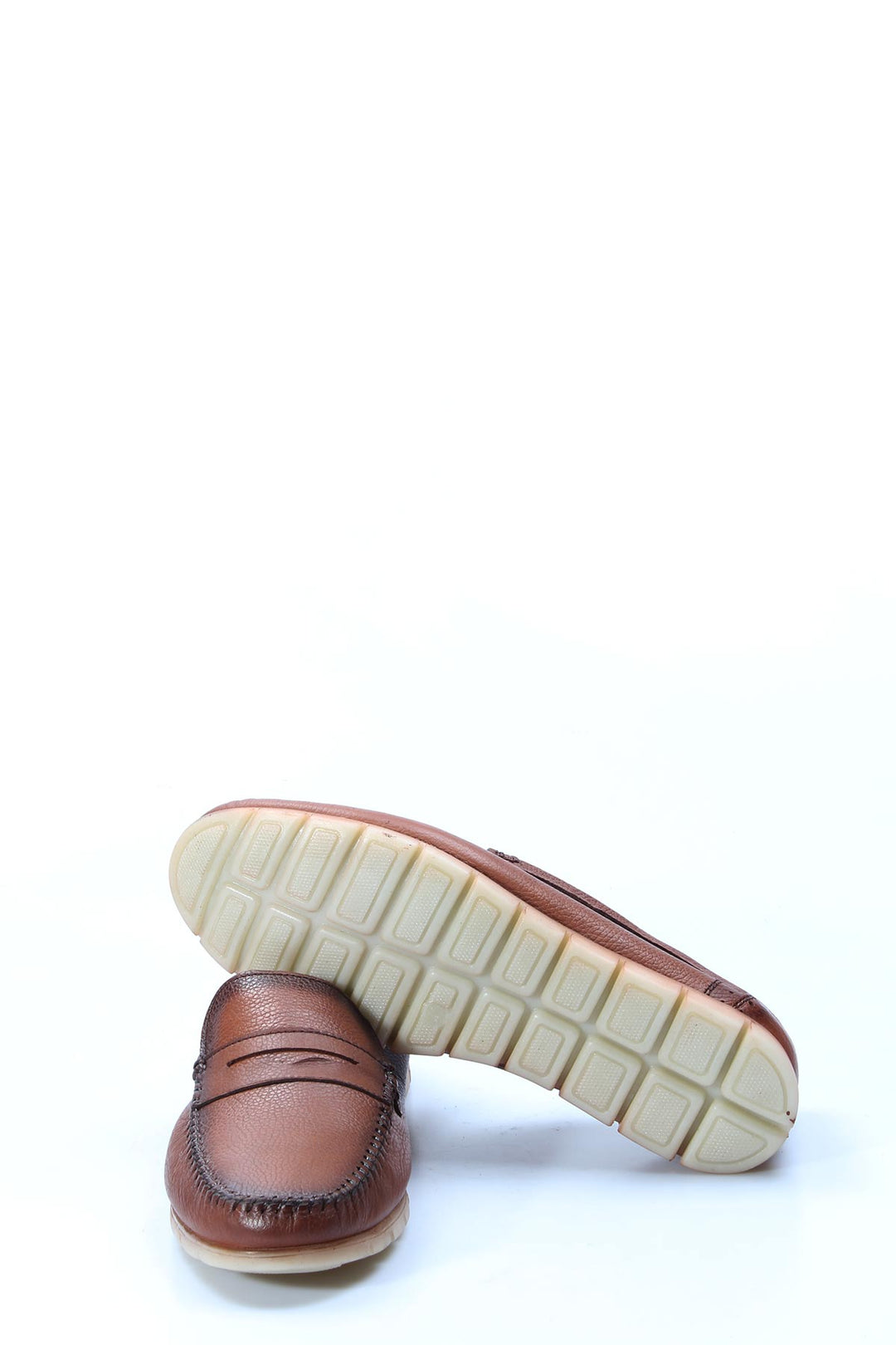 Mocassins Homme en Cuir Marron à Semelle Légère - Wessi