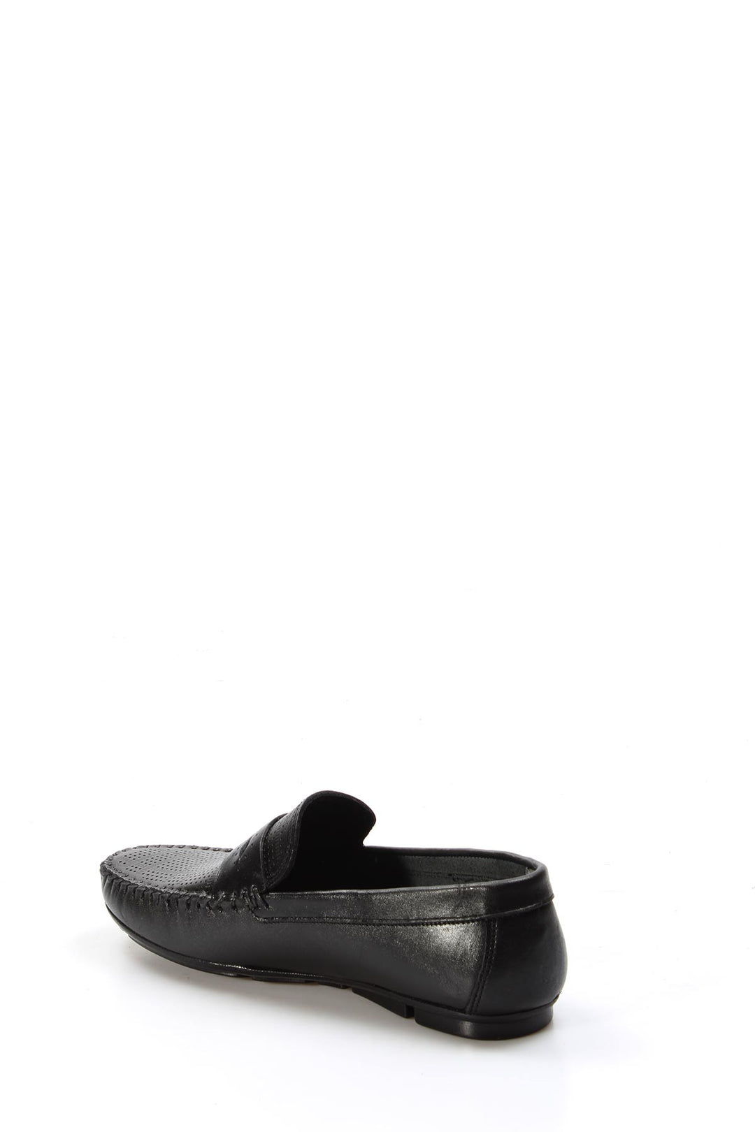 Men's Black Leather Loafers - Wessi