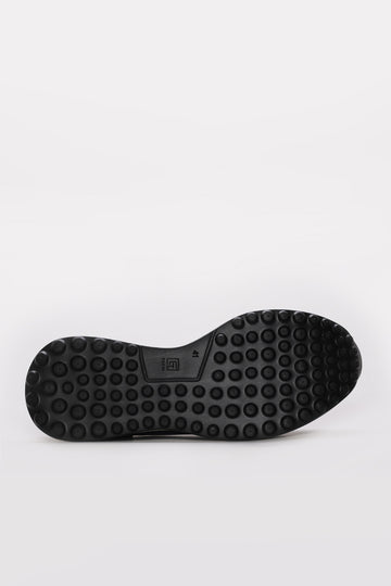 Blue Textured Leather Slip-On Sneakers for Men | Wessi