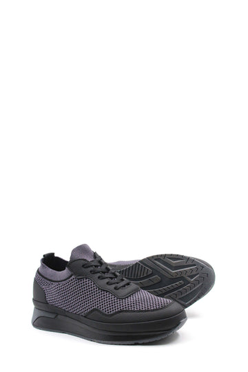 Black Mesh Knit Sneakers Wessi