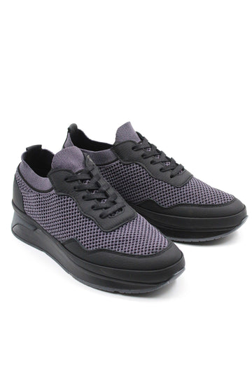 Black Mesh Knit Sneakers Wessi