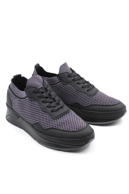 Black Mesh Knit Sneakers Wessi