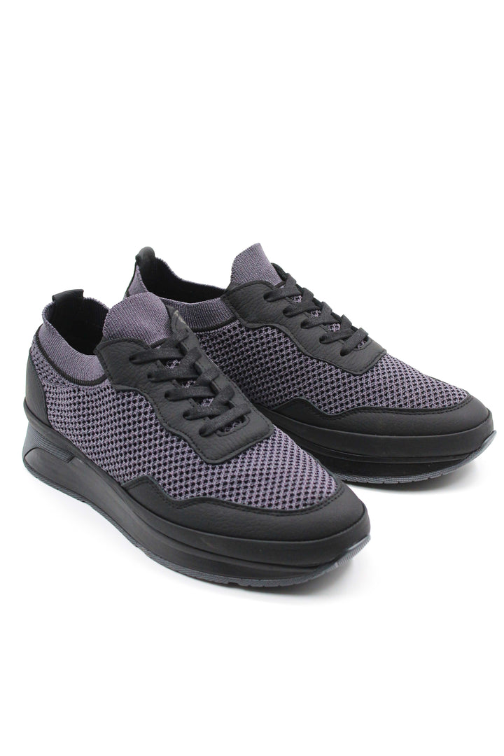 Black Mesh Knit Sneakers Wessi