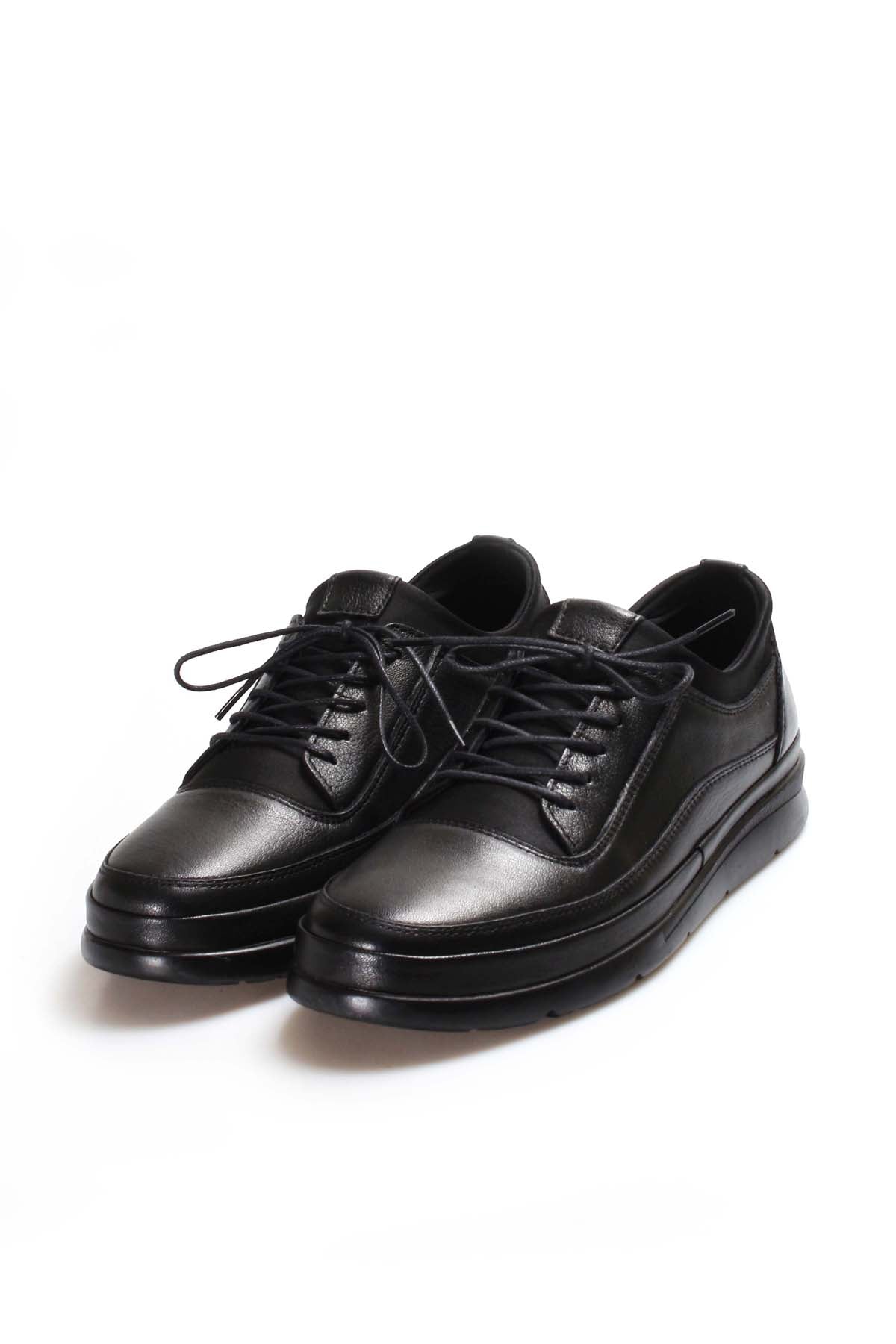 Scarpe comode in pelle nera da uomo Wessi