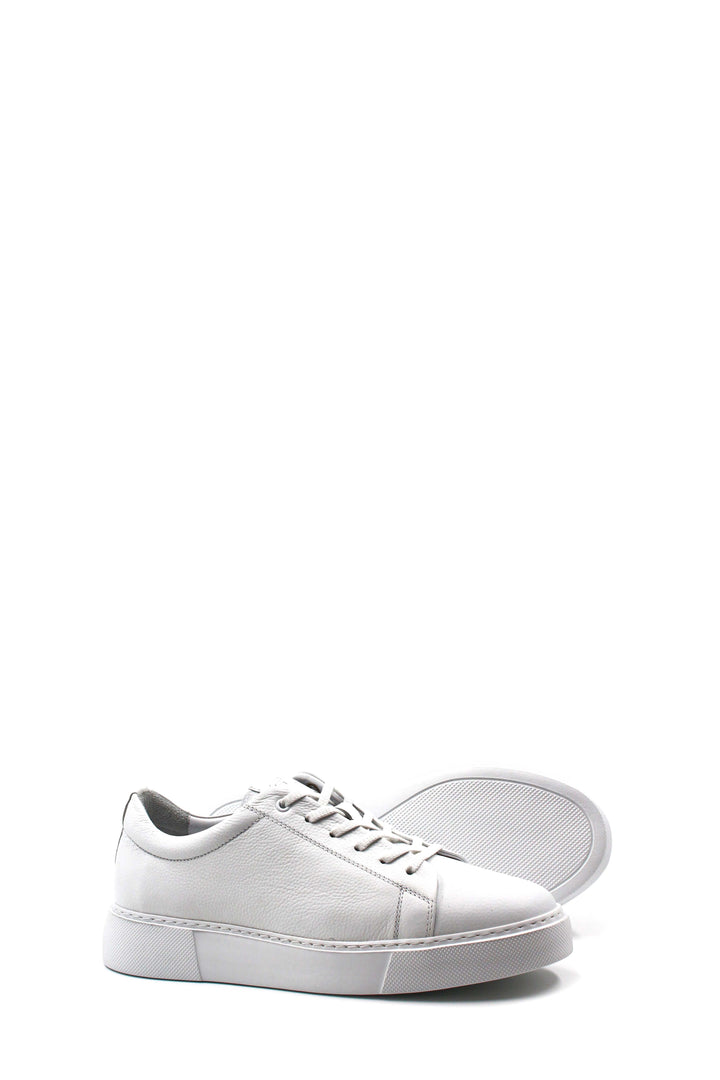 White Leather Low-Top Sneakers Wessi