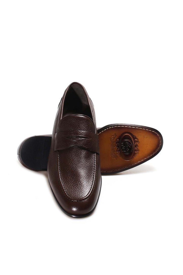 Mocassini Penny classici in pelle marrone-Wessi
