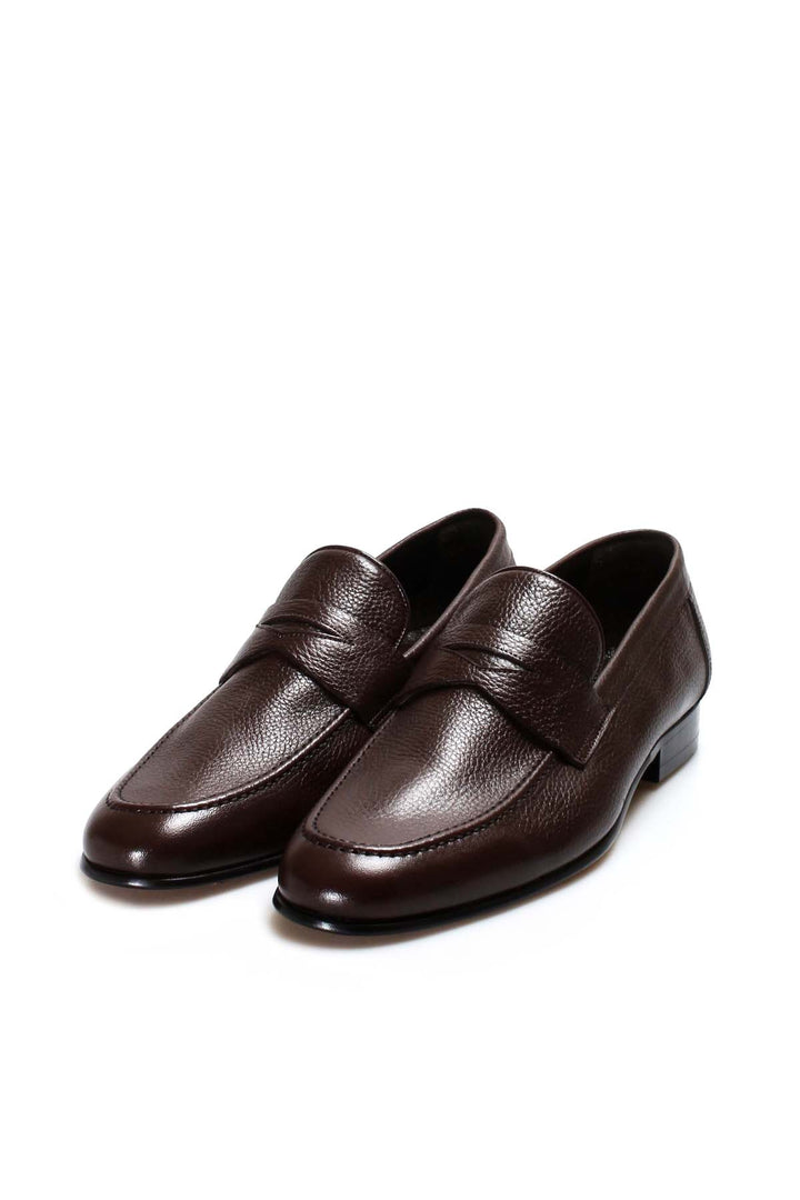 Mocassini Penny classici in pelle marrone-Wessi