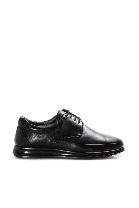 Men's Black Leather Lace-Up Shoes with Fur Lining - Wessi Wessi - Discover Diversity Men's Black Leather Lace-Up Shoes with Fur Lining - Wessi Wessi - Discover Diversity