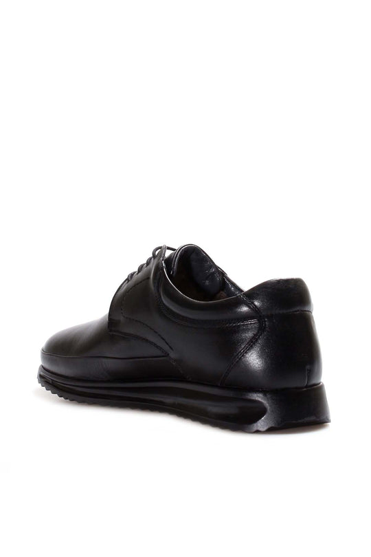 Men's Black Leather Lace-Up Shoes with Fur Lining - Wessi Wessi - Discover Diversity Men's Black Leather Lace-Up Shoes with Fur Lining - Wessi Wessi - Discover Diversity