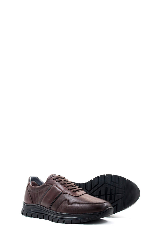Baskets en cuir marron - Wessi