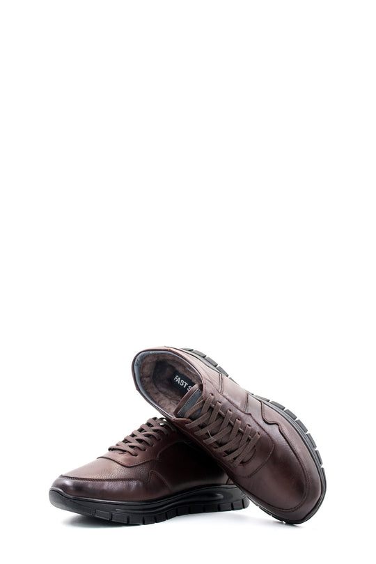 Baskets en cuir marron - Wessi