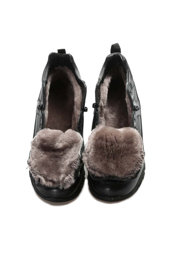 Черные кожаные походные ботинки Wessi