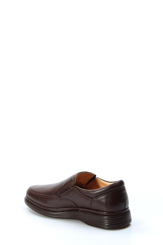 Mocassini slip-on eleganti da uomo in pelle marrone - Wessi