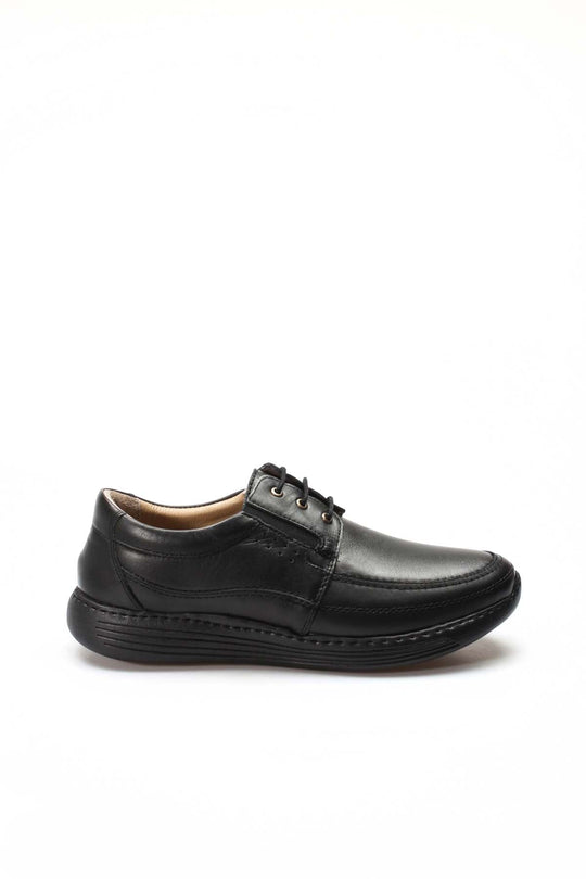 Black Casual Derby Shoes-Wessi – Wessi