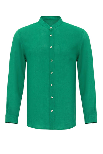 Men's Duck Green Judge Collar  Shirt - Wessi