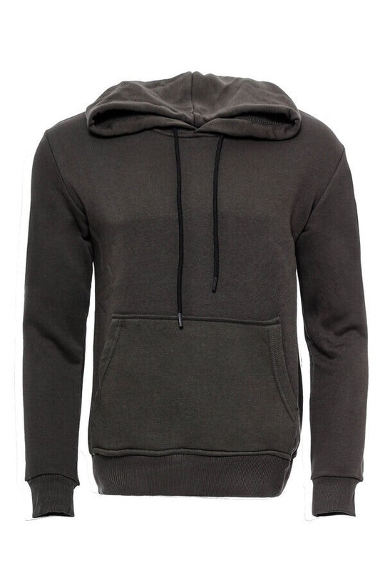 Sudadera de hombre con capucha y bolsillo liso verde - Wessi