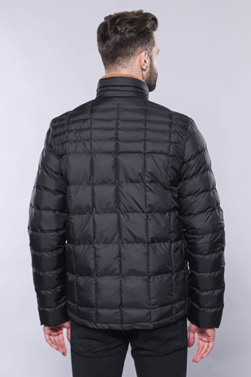 Abrigo de invierno acolchado negro para hombre - Wessi