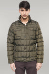 Cappotto invernale trapuntato verde da uomo - Wessi