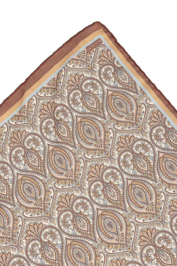 Men's Brown Patterned Scarf - Wessi