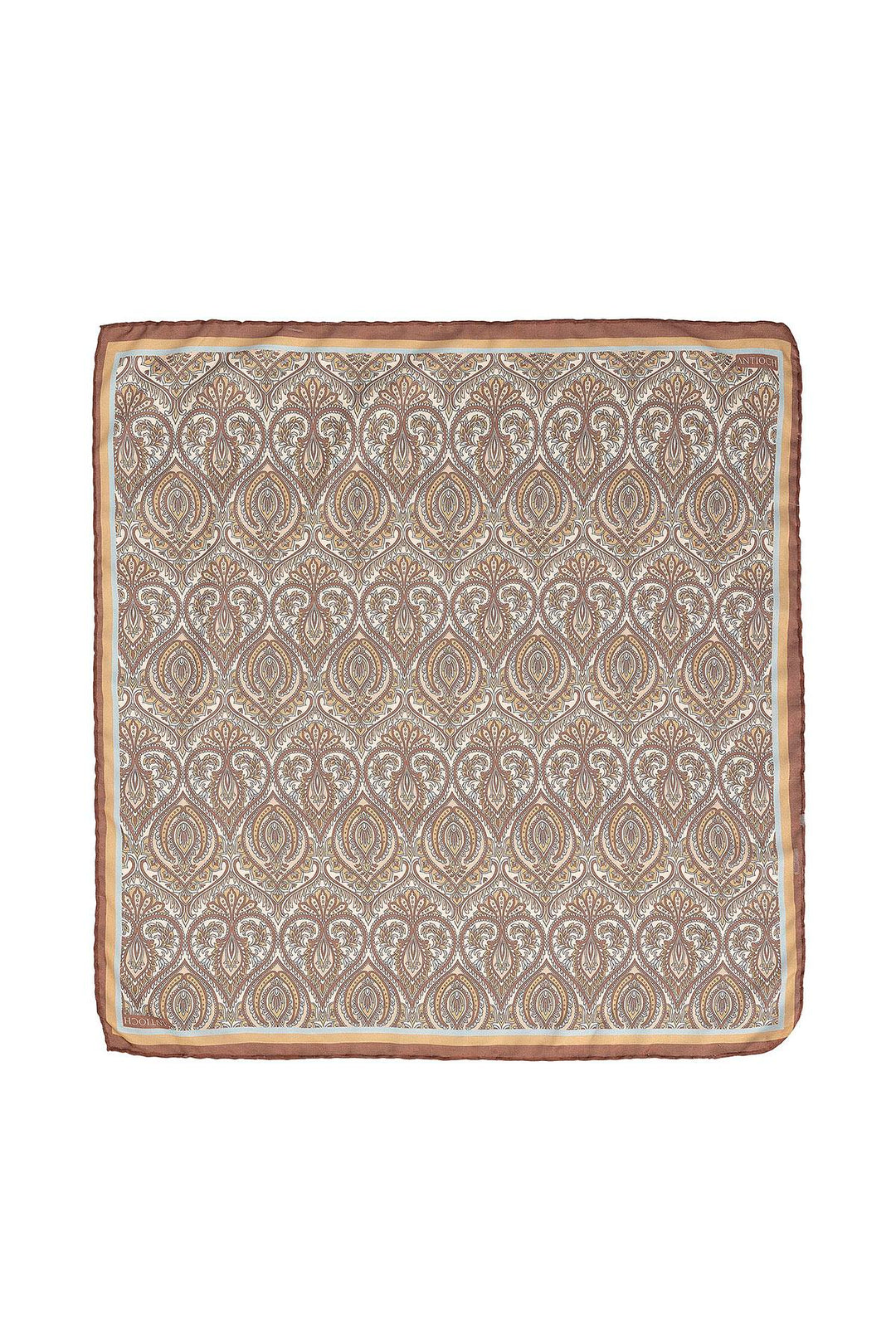 Men's Brown Patterned Scarf - Wessi