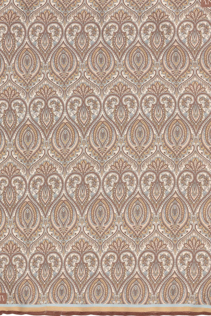 Men's Brown Patterned Scarf - Wessi